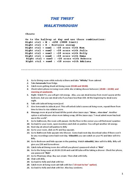 The Twist Walkthrough (0.42) .